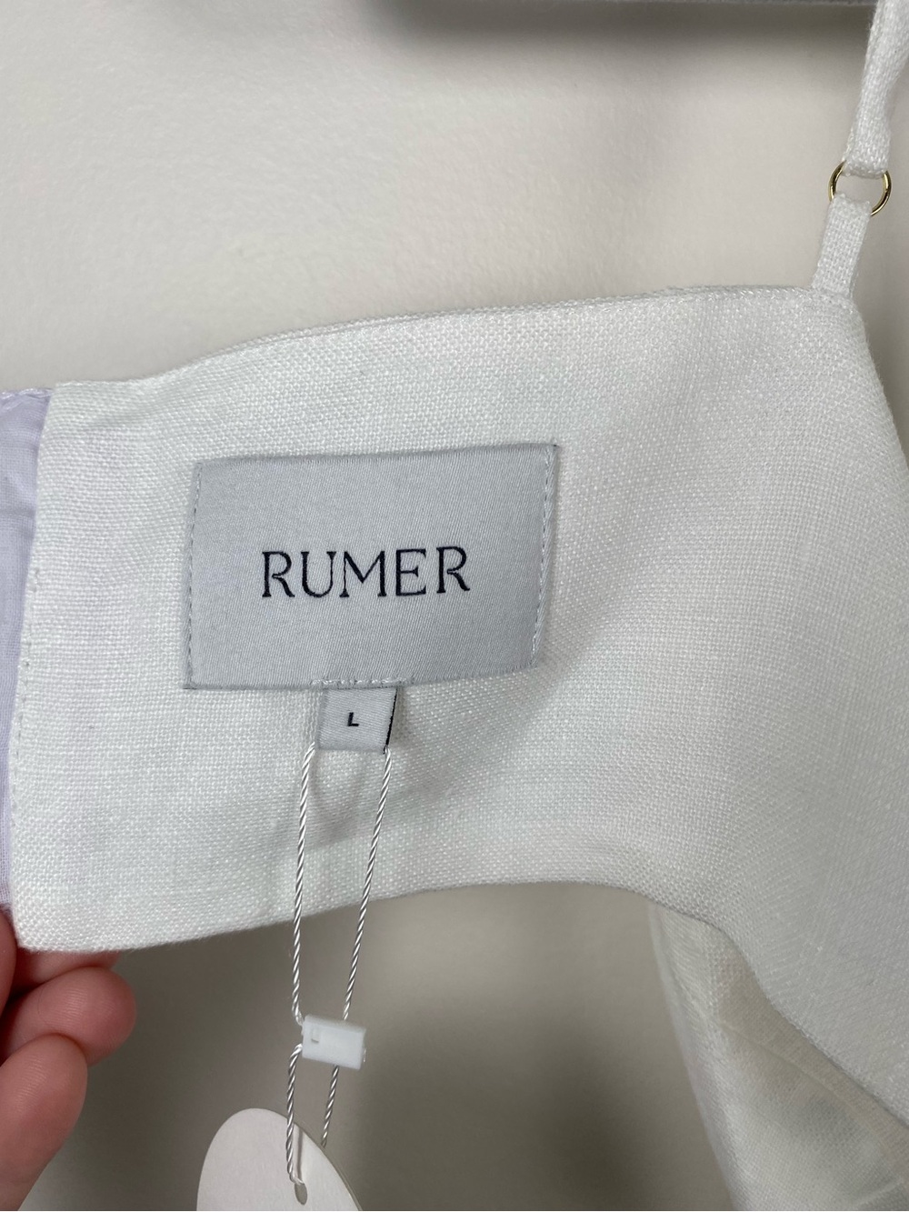 NWT Rumer Avalon Ring Maxi Dress Linen size Large - Picture 7 of 9